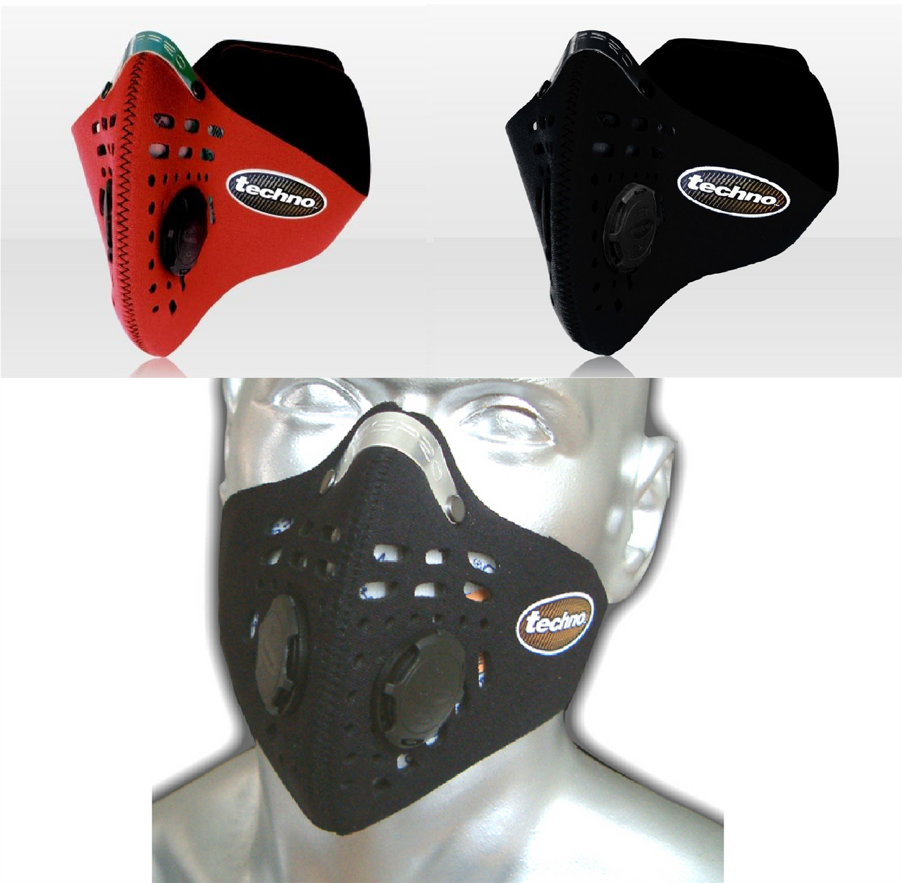 Respro Techno Anti-Pollution Bike Cycle Pollution Filter Face Mask