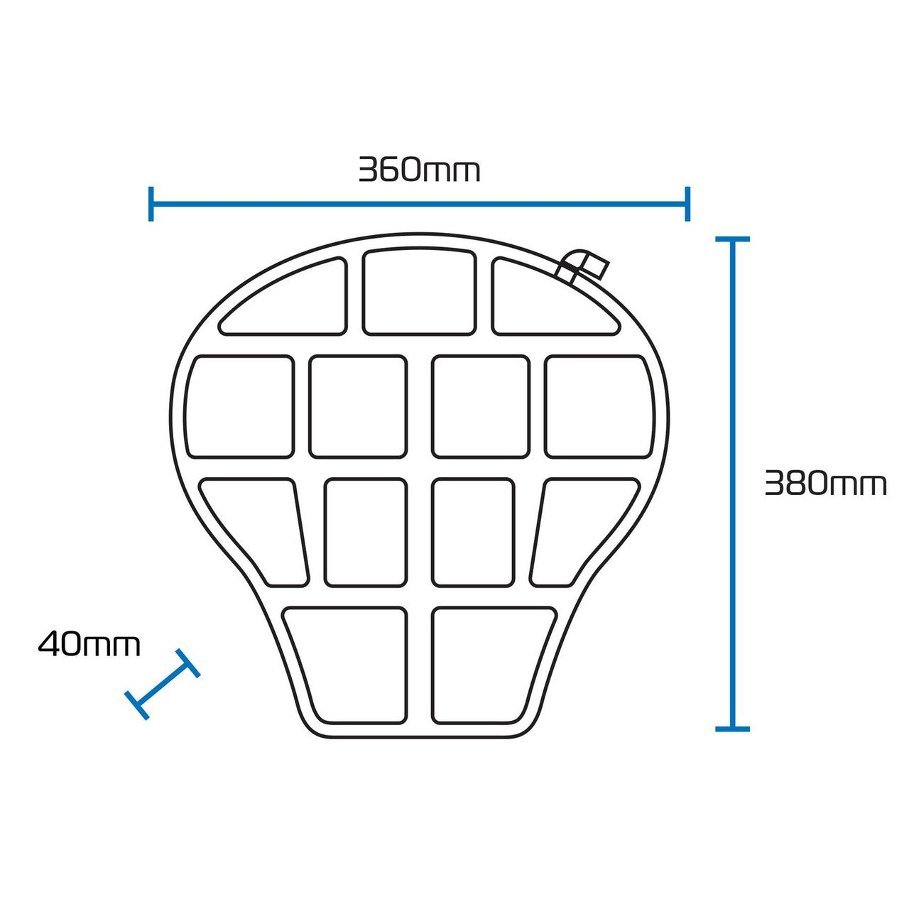 Oxford AIR SEAT Motorbike Air Pocket Seat Cushion Adventure & Touring