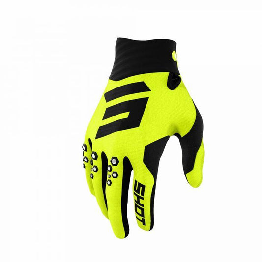 Shot Contact Motocross ATV Gloves Neon Yellow 2022