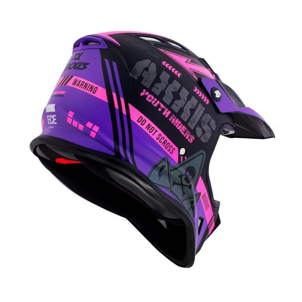 Axxis Wolverine B Matt MX Kids Youth Junior Modular Helmet