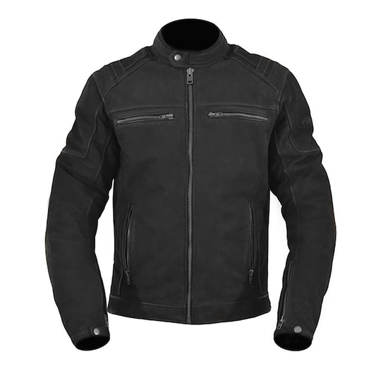 ARMR Nubakku Motorbike Leather Jacket - Black