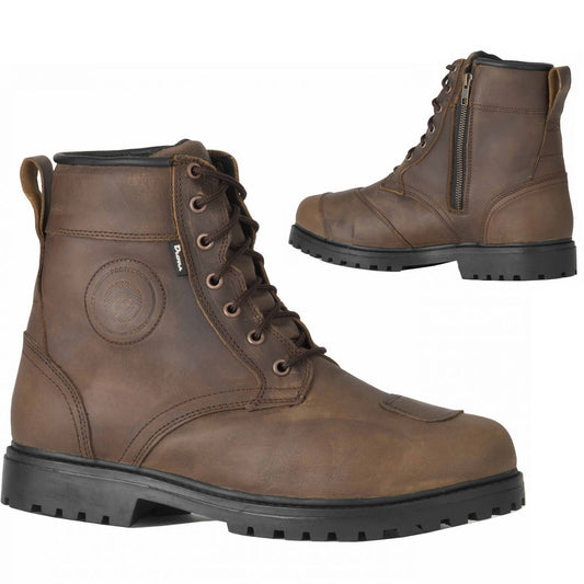 Diora Renegade Waterproof Brown Leather Touring  & Urban Boots