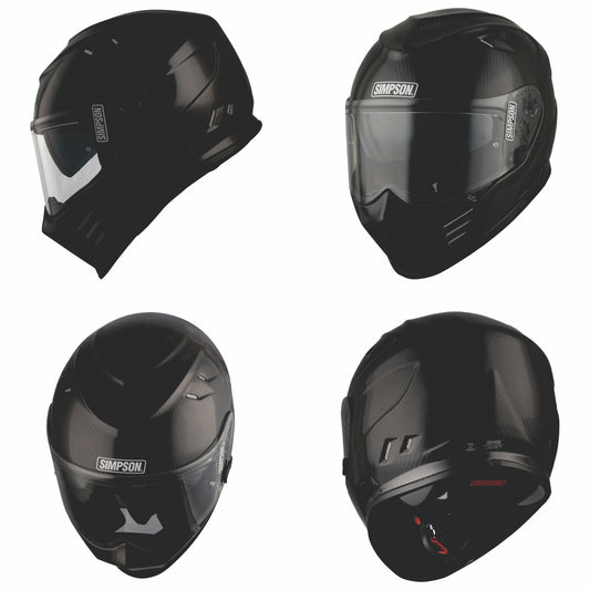 Simpson Venom Carbon Full Face Motorcycle Road Crash Motorbike Helmet